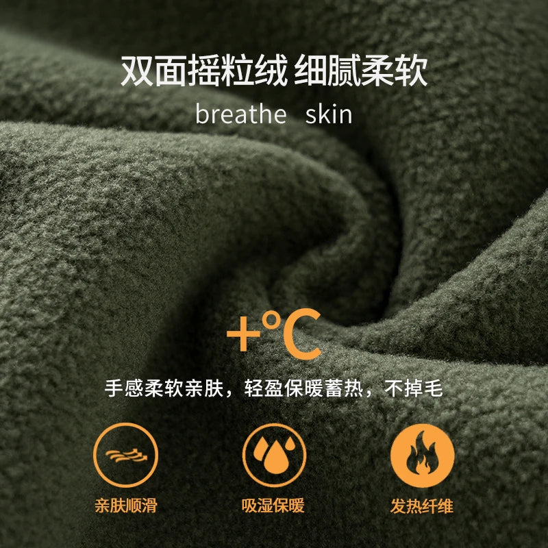 DUKEEN Men's Fleece Vest 2024 Winter New Sleeveless Warm Stand Collar Jackets Basic Men's Chlothing