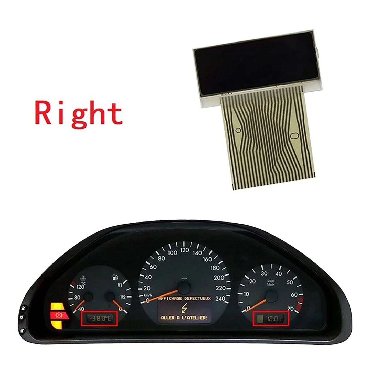 Dashboard LCD Display Screen Instrument Cluster for Mercedes Benz C/E Class W202 W210 W208 CLK SLK R170 Gauge Sets Dash Panels