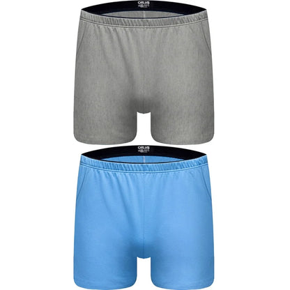 1/2/4 PCS ORLVS Boxer Men Underwear Cotton Pouch Boxershorts Sleep Men Underpants Panties For Swim Or Boxers Shorts With Pocket