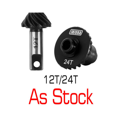 INJORA Steel Alloy Overdrive Underdrive Helical Axle Gear Set for 1/18 RC Crawler Car TRX4M TRX-4M Upgrade Accessories