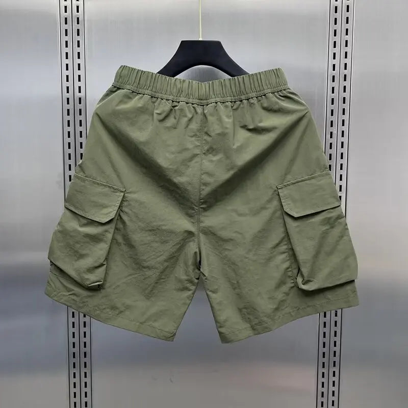 Summer Casual Shorts Men's Quick Drying Pocket Beach Pants Wear Resistant and Breathable Fashionable and Sporty Men's Clothing