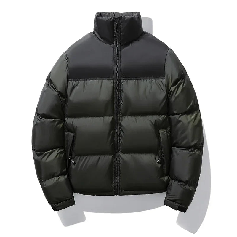 Man Thick Stand Collar Parka Jacket Male Overcoat Outwear Plus Size 4XL Winter Men Casual Windproof Padded Duck Down Parkas Coat