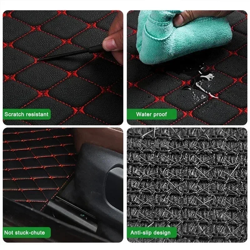 Universal Size Artificial Leather Car Floor Mats for OPEL Astra K Insignia Zafira Antara CORSA Vectra B Mokka Car Accessories