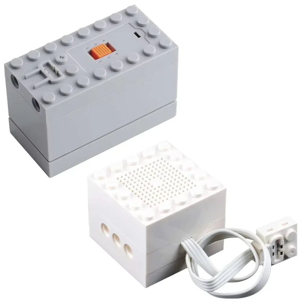 Building Block Bluetooth Speaker Technical Parts compatible with legoeds Hi-tech technical MOC Power Functions trains DIY Toys