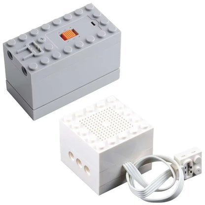 Building Block Bluetooth Speaker Technical Parts compatible with legoeds Hi-tech technical MOC Power Functions trains DIY Toys