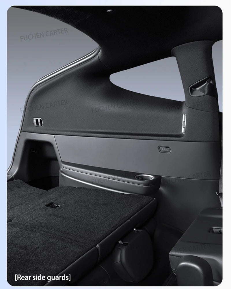 For Tesla ModelYL Launch 2026 TPE Front Rear Door Sill Guard Anti Scratch Dirt Resistant Threshold Strip Interior Protection Set