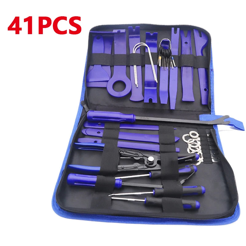 Automobile Sound Disassembly Kit Hand Tool Set Crowbar Screwdriver Auto Car Instrument Board Removal Tool Kit 5/11/41PCS