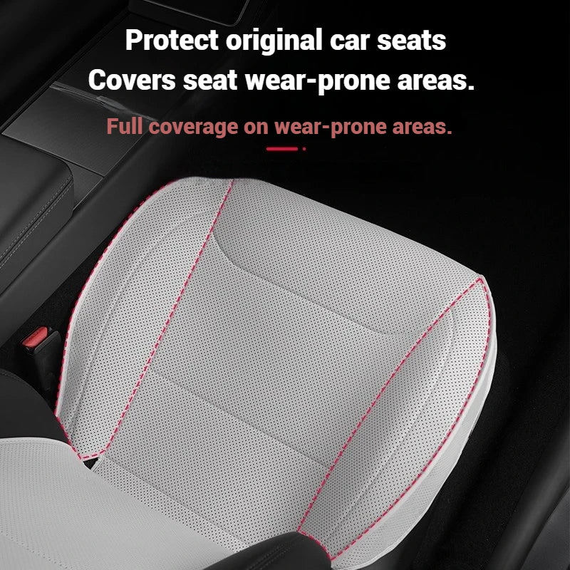 For Tesla Model Y Juniper 2025+ & 2026 Nappa Leather Seat Cushion Ventilation Comfortable Split Single Sitting Back row Set
