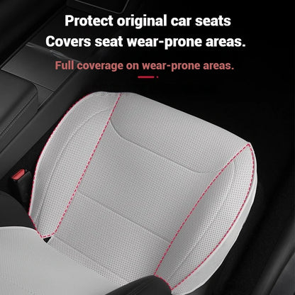For Tesla Model Y Juniper 2025+ & 2026 Nappa Leather Seat Cushion Ventilation Comfortable Split Single Sitting Back row Set