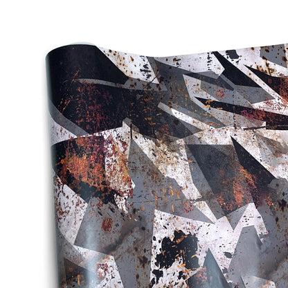 Camouflage Film Wrap Foil Car Sticker Motorcycle Stickers Vintage Rust Effect Vinyl Wrap Black Supplies Car Body Films Adhesive