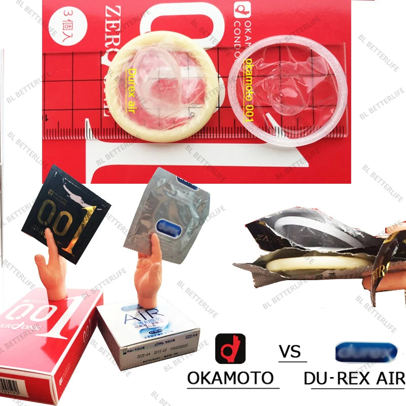 12pcs  JAPAN Okamoto 001 002 Ultra Thin Condom Odorless Sensation Penis Cock Sleeve Polyurethan Intimate Goods Sex Toy Men