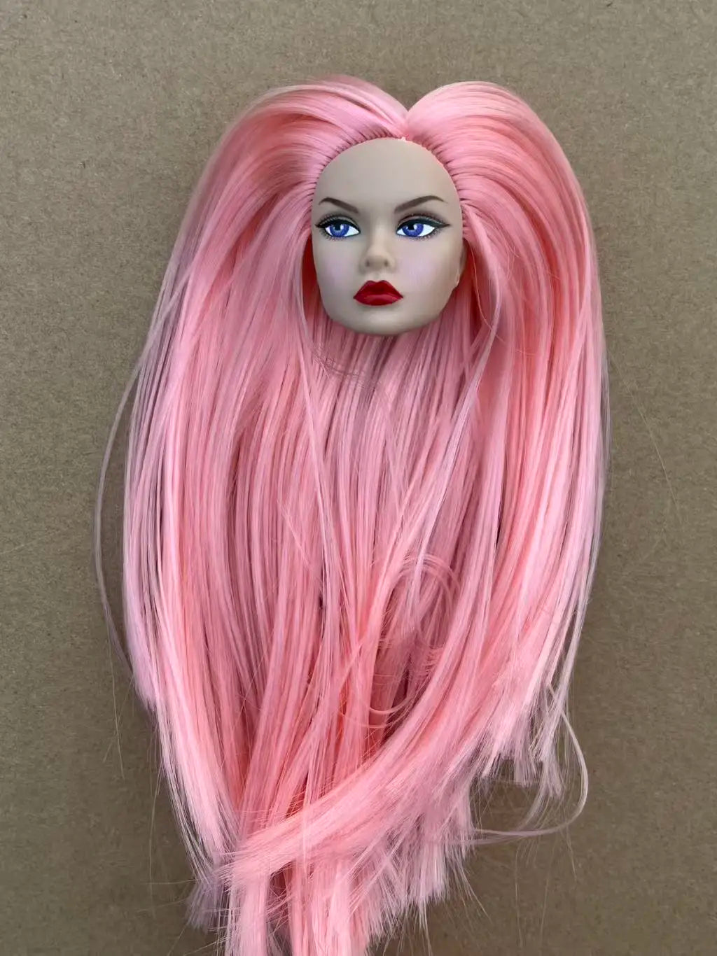 Poppy Good Makeup Head With Beige Yoga Slim Doll Body 1/6 Doll Figures Collective Toys Colorful Hair Doll Heads