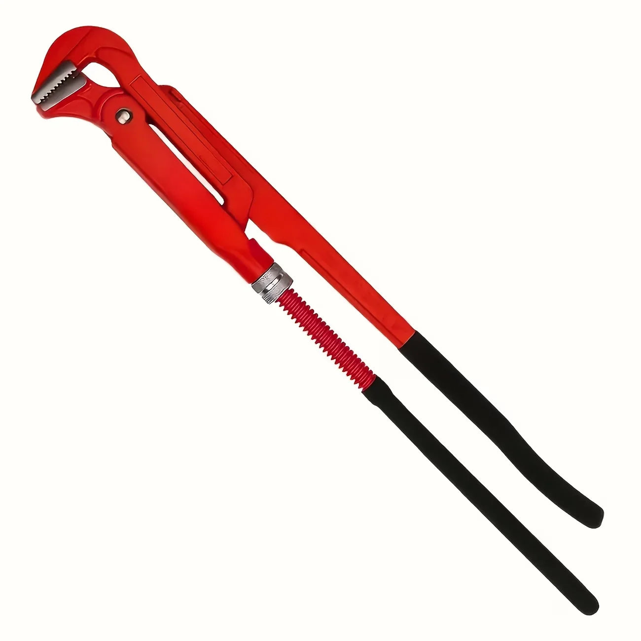 Heavy Duty 90° Adjustable Pipe Wrench 30.99/41.91/52.07cm Alloy Steel, for Automotive/Ship/Household/Mechanical Repair
