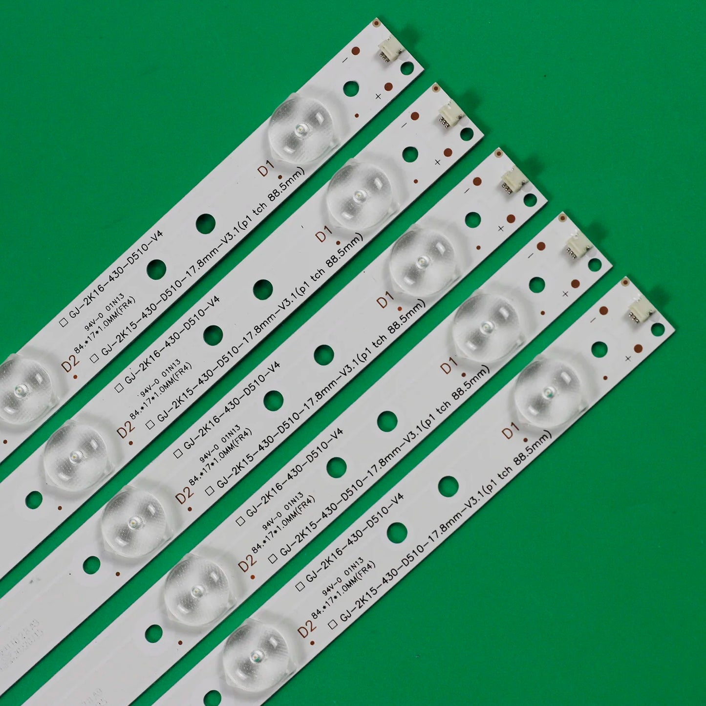 5pcs/lot 10leds LED backlight bar for 43" TV 43CH6000 le43s5970 TPT430US TPT430H3 LB-PF3528-GJD2P5C435X10-B GJ-2K16-430-D510-V4