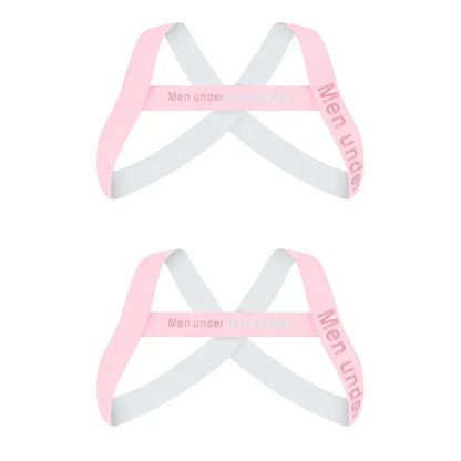 Men's Sexy Muscle Shoulder Straps Elastic Band Harness Chest Bodybuilding Straps Fashion Elastic Fun Decorative Shoulder Strap