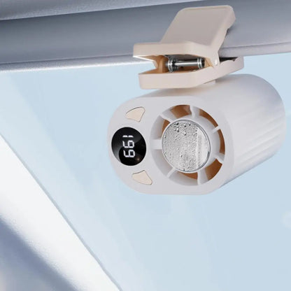 Portable Clip-On Cooling Fan USB Rechargeable Car Built-in Air Conditioning Fan Outdoor Semiconductor Cold Compress Fan