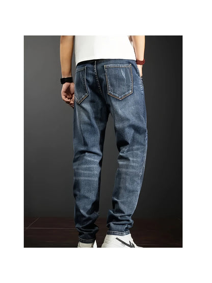 FY10094 Men's loose jeans, loose men's jeans, men's cargo pants, spliced casual pants mens jeans men pants men pants