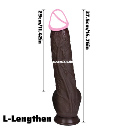 3Colors Penis Super Realistic Veins Soft Dildo Male Silicone Genitals Vaginal Masturbation Suction Cup Dick Woman Anal Sex Toy
