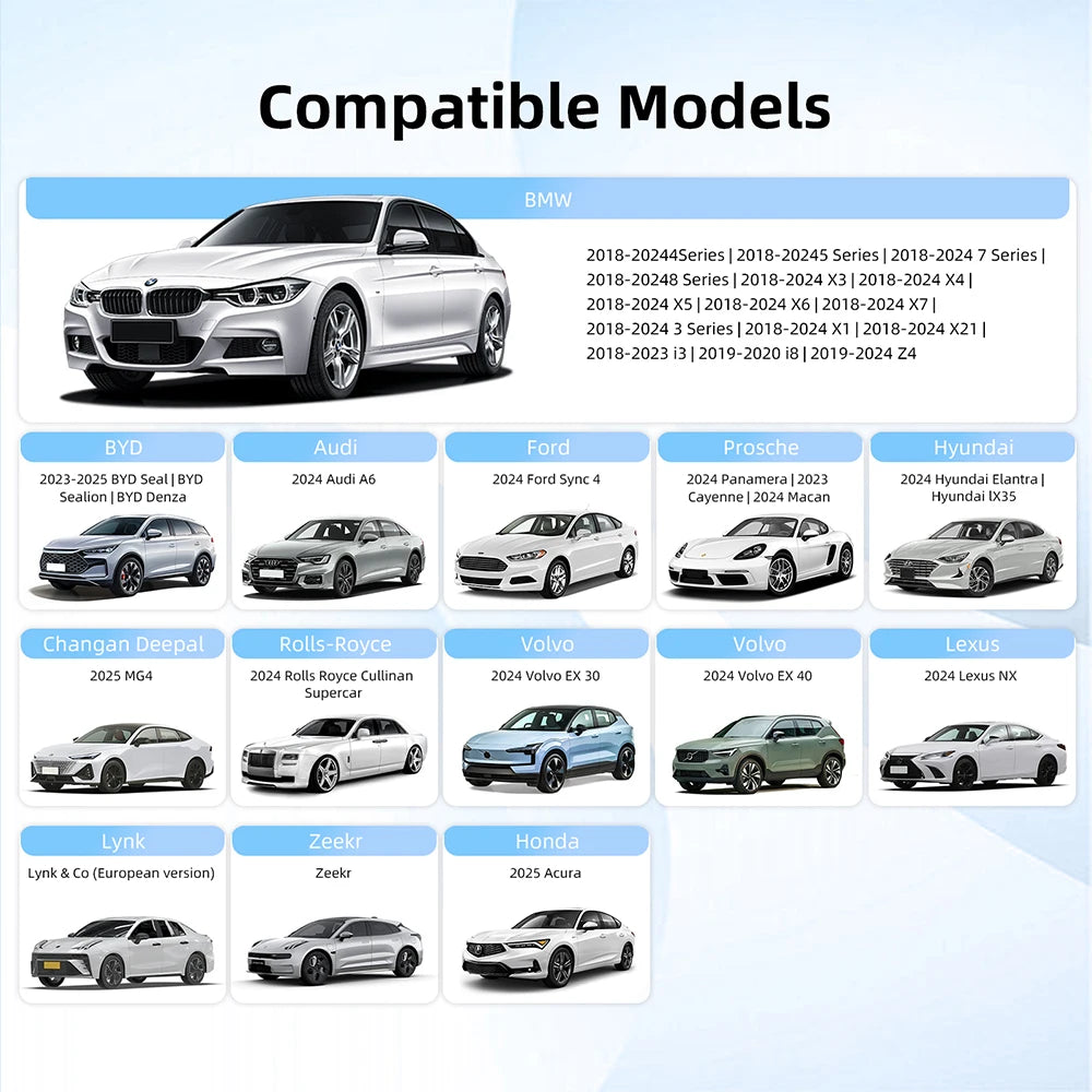 LEXXSON Ai Box Wireless Carplay Adapter Android 13 Netflix Youtube IPTV Video Box for BMW and Cars With Wireless Carplay
