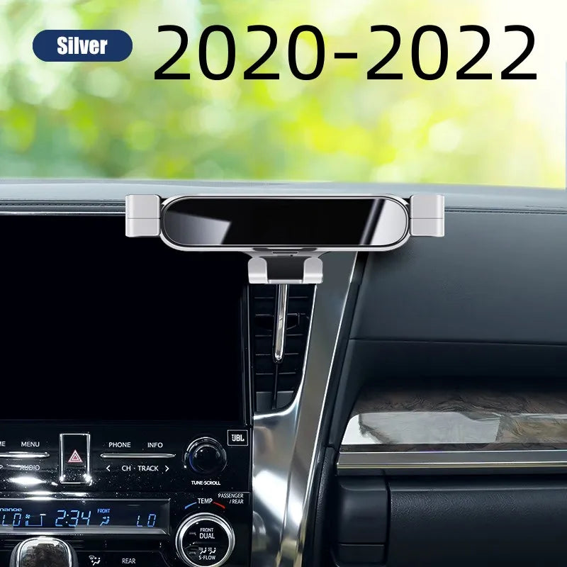 Car Phone Holder For Toyota Alphard 2015 - 2023 ANH30 Styling Bracket GPS Stand Rotatable Support Mobile Accessories