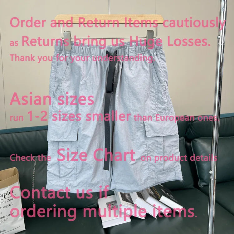 26 New Compass Button Patch Men's Shorts Pants Male Summer Breathable Solid Color Linen Trousers Beach Shorts Fitness Streetwear