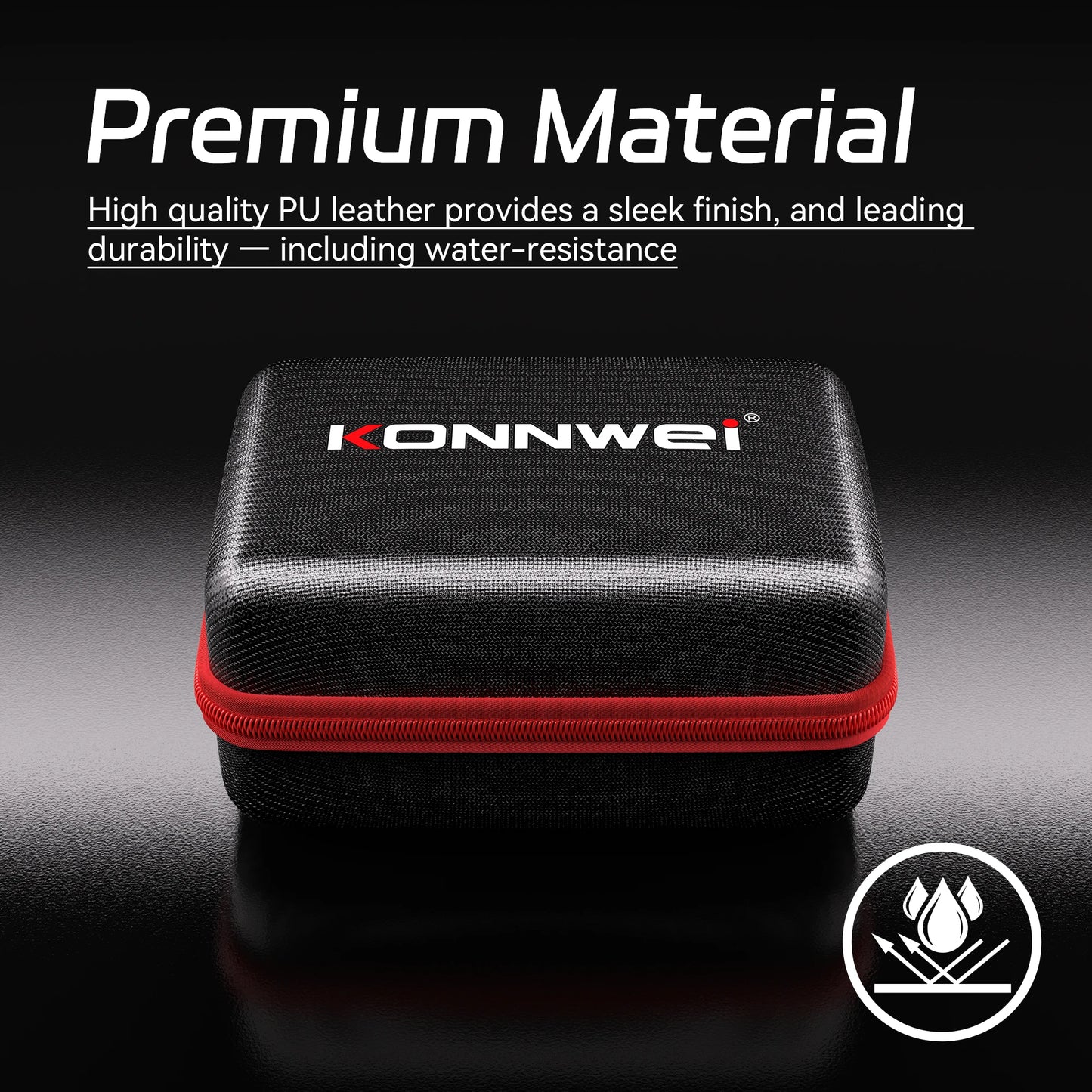 2026 KONNWEI Car Tool Storage Box Handheld OBD Scanner Lightweight Battery Tester Large Capacity Storage Foldable Organiser Box