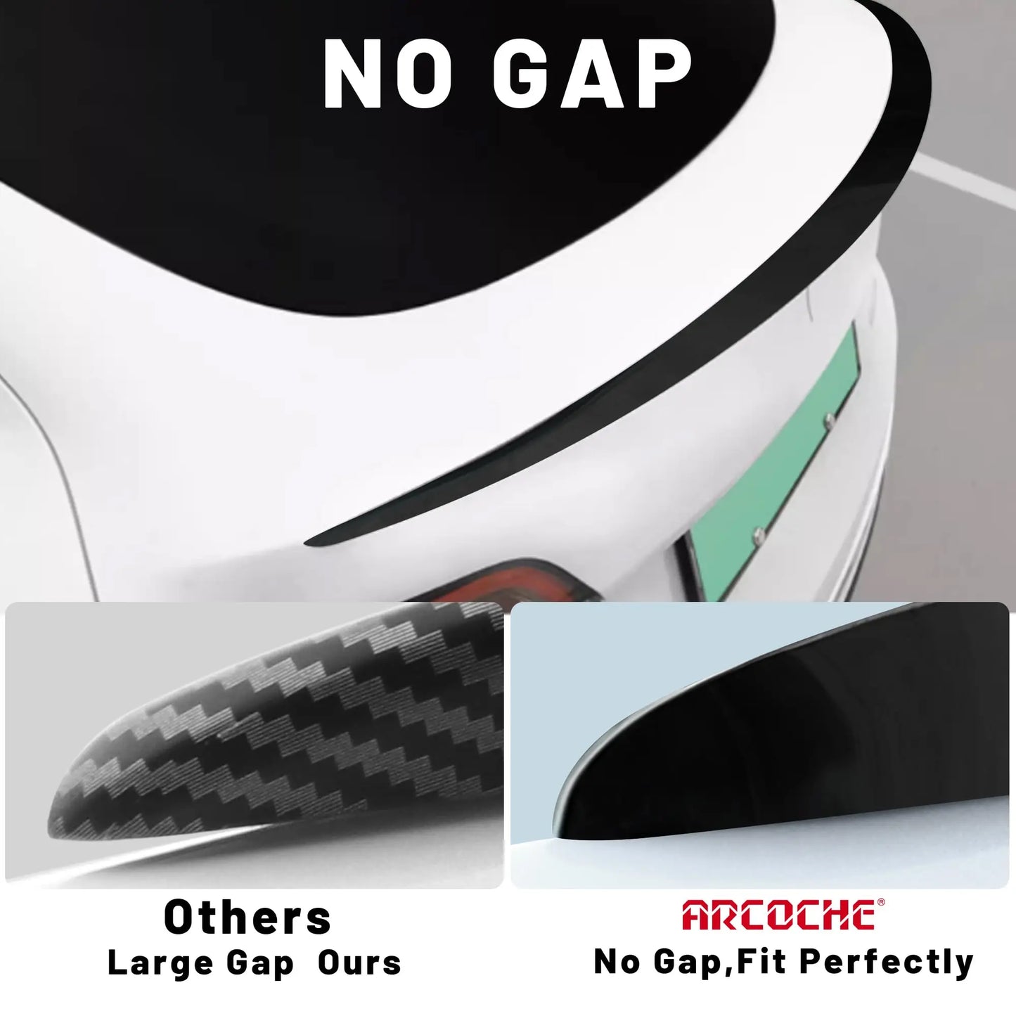 For Tesla Model Y 2024-2020 ABS Carbon Fiber Wings Original Performance Spoiler Model 3 2023-2026 Highland Exterior Accessories