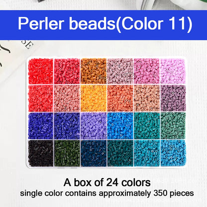 24/48/72/96 Colors Fuse Beads Kit For Kids, 5mm Melty Beads Craft Set With Iron & Accessories, DIY Pixel Art Toys For Creative G
