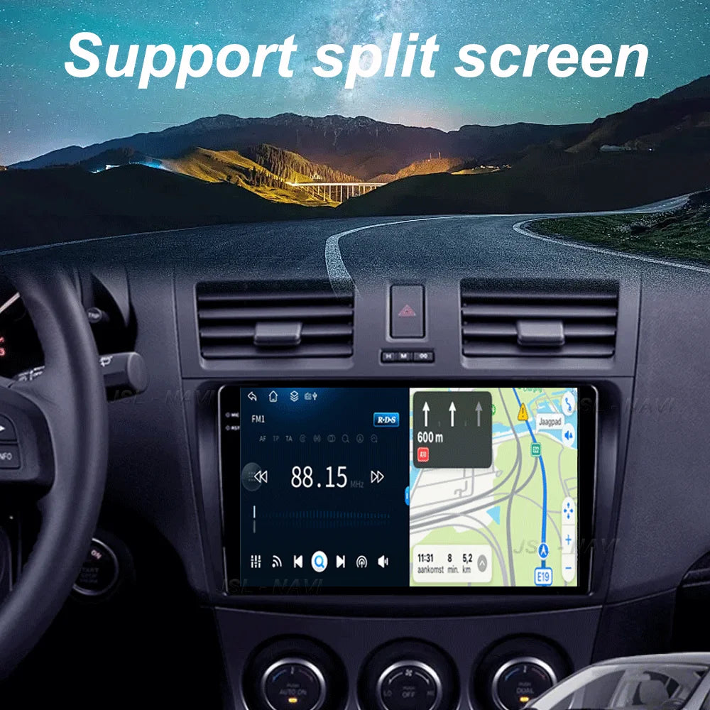 For Mazda 3 II For Mazda3 BL 2009 - 2013 Android16 Carplay Auto 4G+WIFI GPS Car Radio Navigation Multimedia Video Player Stereo
