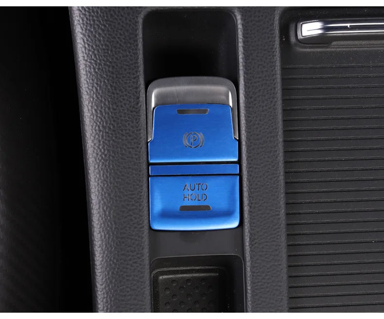 Car door unlocking button decorative sticker is suitable for Volkswagen VW new CC aluminum alloy interior button accessories