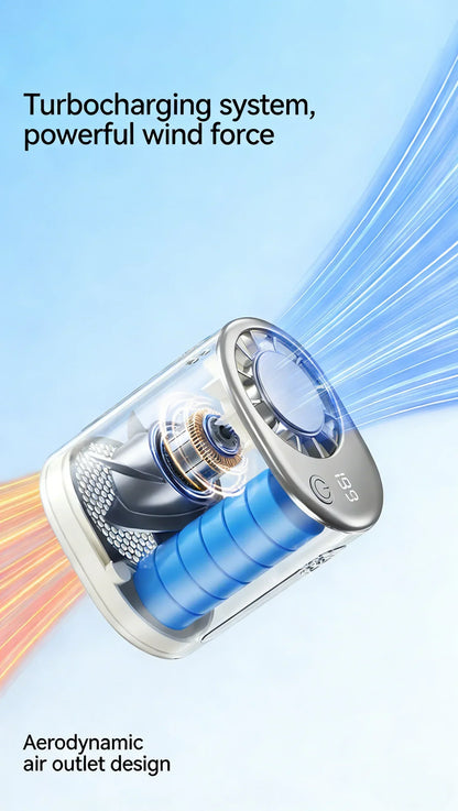 Car Clip on Air Conditioner 199 Speeds Adjustable 360° Rotation Semiconductor Cooling Fan Wide Clamp