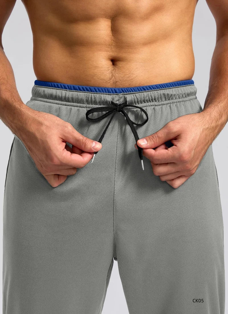 Spring and summer new men's elastic jogging pants fitness training running pants drawstring sports pants sportswear joggingpants