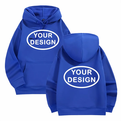Customized Printed Men's And Women's Hoodies Loose Casual Fashion Long Sleeved Pullovers Embroidered LOGO Street Sports Shirts