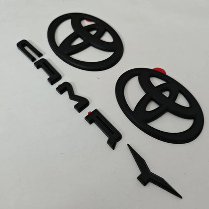 Suitable for 2024 2025 9th Generation Toyota Camry Hood Badge Trunk Badge OVERLAY Modification Gloss Black Matte Black