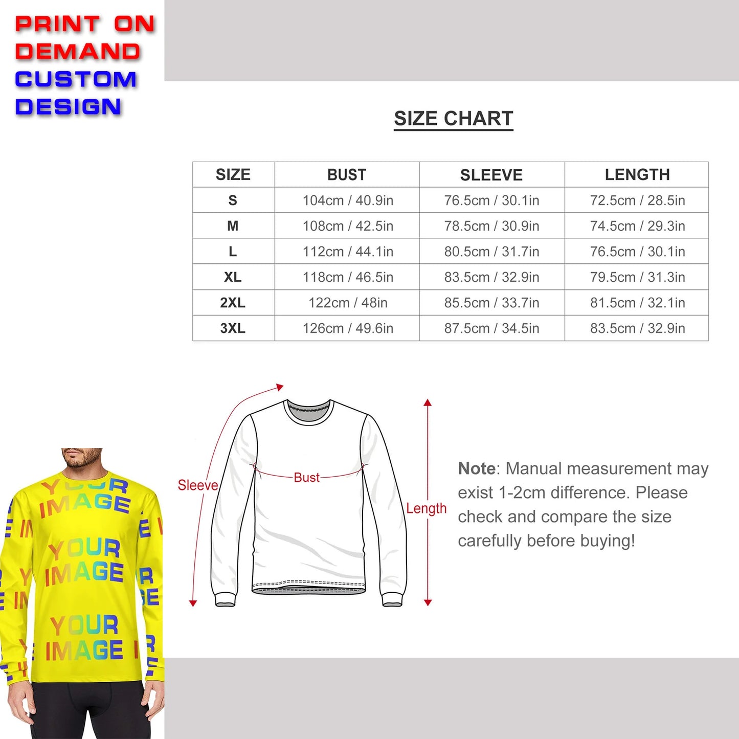 Print On Demand Customized Public Custom Images Picture Man Dress Shirt Party Uniforms Matching Clothes DIY Dropshipping
