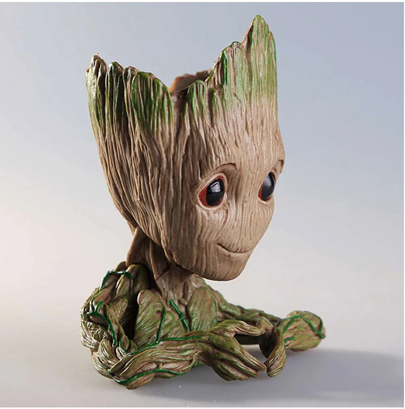 Groot Flower Home Decoration Vases Multifunction Groot Flower Pot Ornaments Arrangement Action Character Figurine Pen Holder