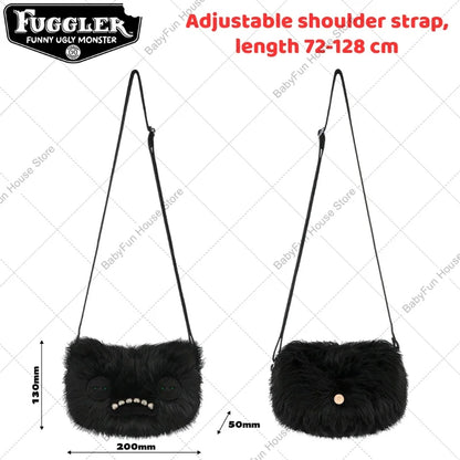Original Fuggler Funny Ugly Teeth Monster Plush Toys Shoulder Bag Wide Eyed Weirdo Sphynx Cat Sir Belch Peluche Dolls Crossbags