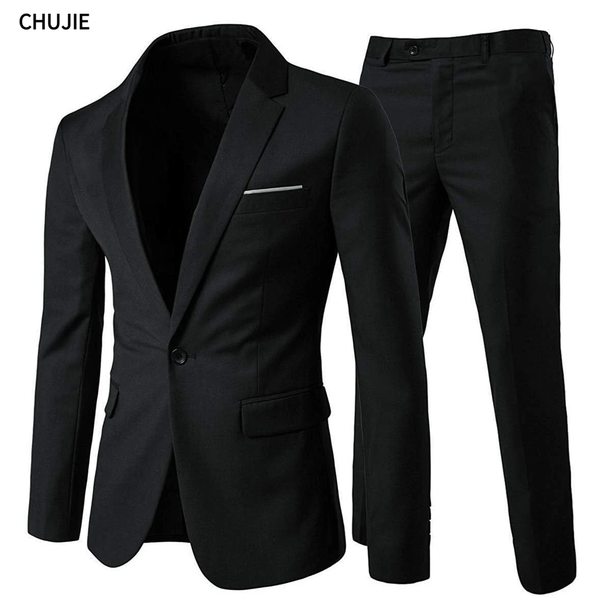 Elegant Men Suits For Wedding 3 Pieces 2 Set Jackets Vest Pants  Blazers Outfit Business Classic Full 2024 Formal Costume
