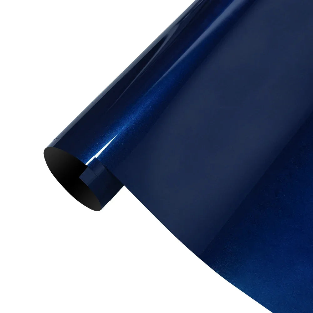 Premium PET Tanzanite Blue Metallic Vinyl Wrap Film for Cars Motorcycles Full or Partial Body UV-Resistant Removable Accessories