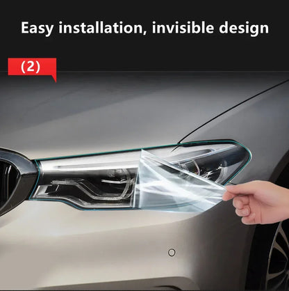 2 Pcs Car Headlight Protective Film Transparent Black TPU Sticker For Lexus IS 2016-2020 IS 200t 300h 250 F Sport Accessories
