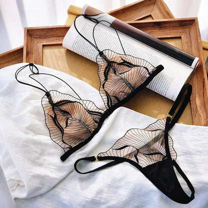 Summer Lightweight French Front Button Bra Set Thin Breathable Beauty Back Lingerie Casual Daily Women Underwear 32-38