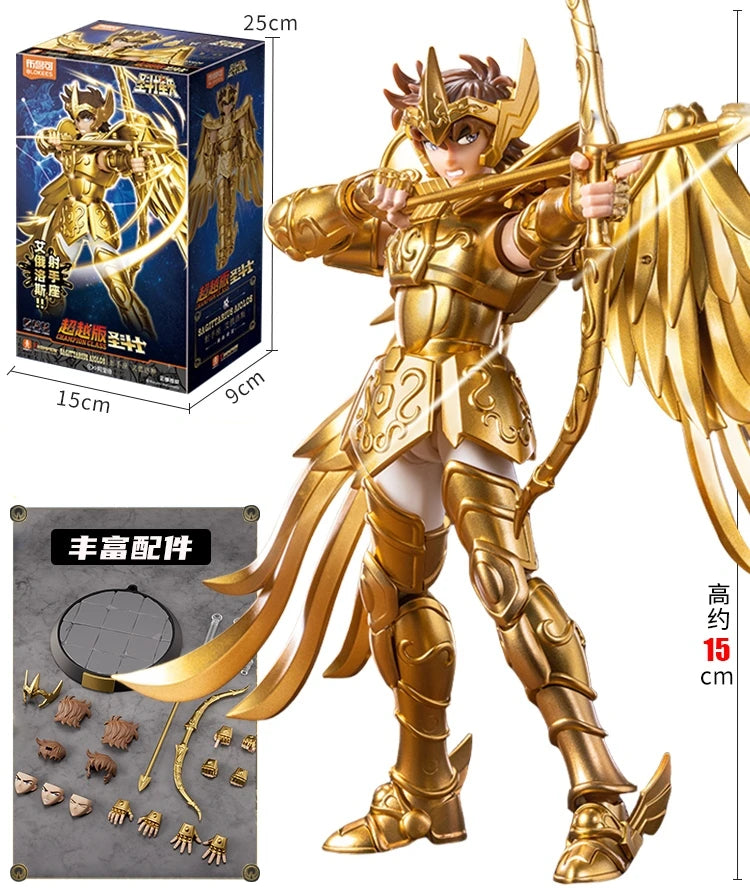 Original Blokees Gold Saint Action Figure Champion Saori Kido Seiya Mu Aiolia Assembly Figure Children Toys Birthday Gift