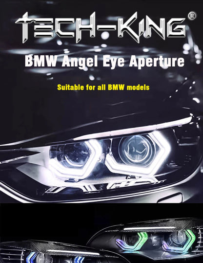 Car headlight Angel Eye F01 F02 F03 F04 RGB dynamic light LED side cover decorative light ring white light Yellow light RGBW