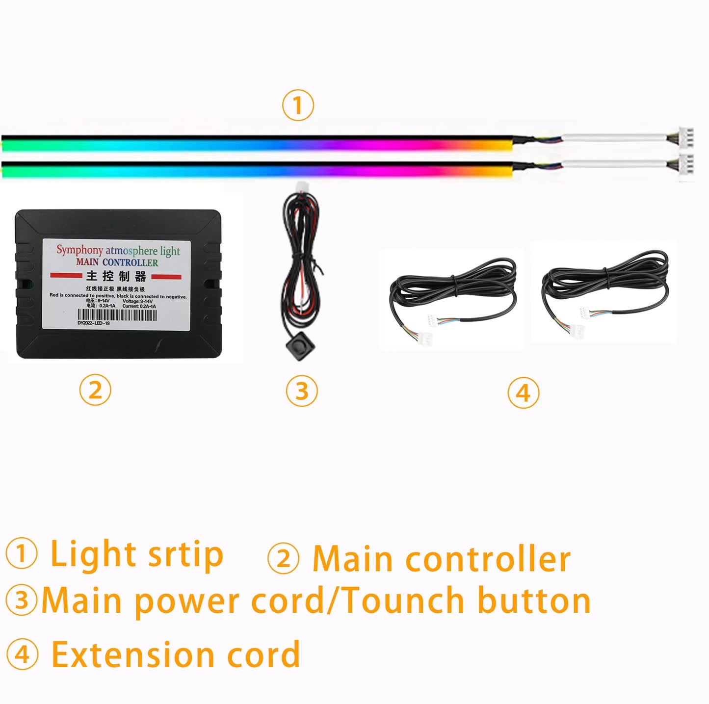 Symphonic  APP Control 256 Colours LED Skylight Ambient Light Atmosphere Sunroof Light Car Roof Panoramic car roof ambient light