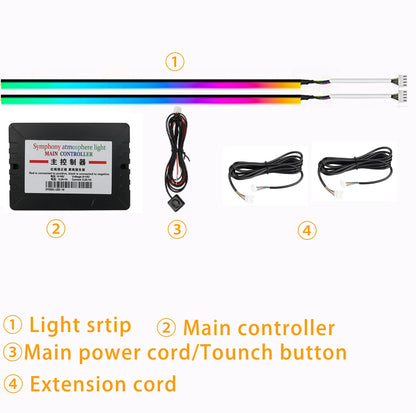 Symphonic  APP Control 256 Colours LED Skylight Ambient Light Atmosphere Sunroof Light Car Roof Panoramic car roof ambient light