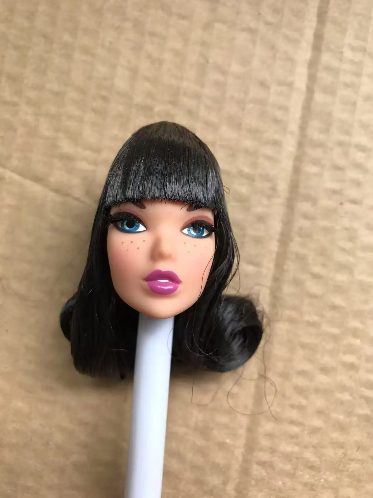 FR Rare Face Doll Heads White Brown Beige Skin Doll Figures Collection Doll Accessories Heads