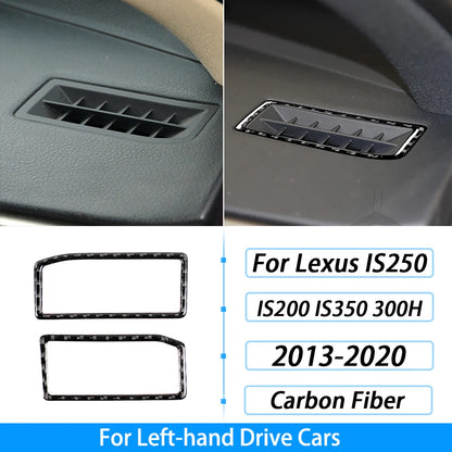 For Lexus IS250 IS350 300H 2013-2019 Carbon Fiber Gear Shift Air Outlet CD AC Window Lift Set Car Interior Accessories Sticker