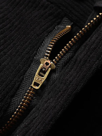 Corduroy Men's Straight Leg Warm Winter Pants Loose Fit Casual Trousers Comfortable Autumn Winter Fashion Trend Brand