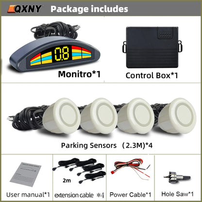 Professional Front Parking Sensor Kit Auto Car Prefix Parktronic Vehicle Assistant System Buzzer Alarm Volume Not Backup Radar