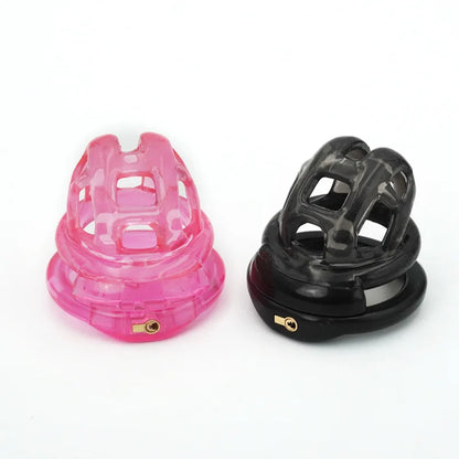 Soft Silicone Chastity Cage Device Anti-Cheating Penis Lock with 4 Size Cock Rings Penis Restraints for Men Discreet Sex Toys